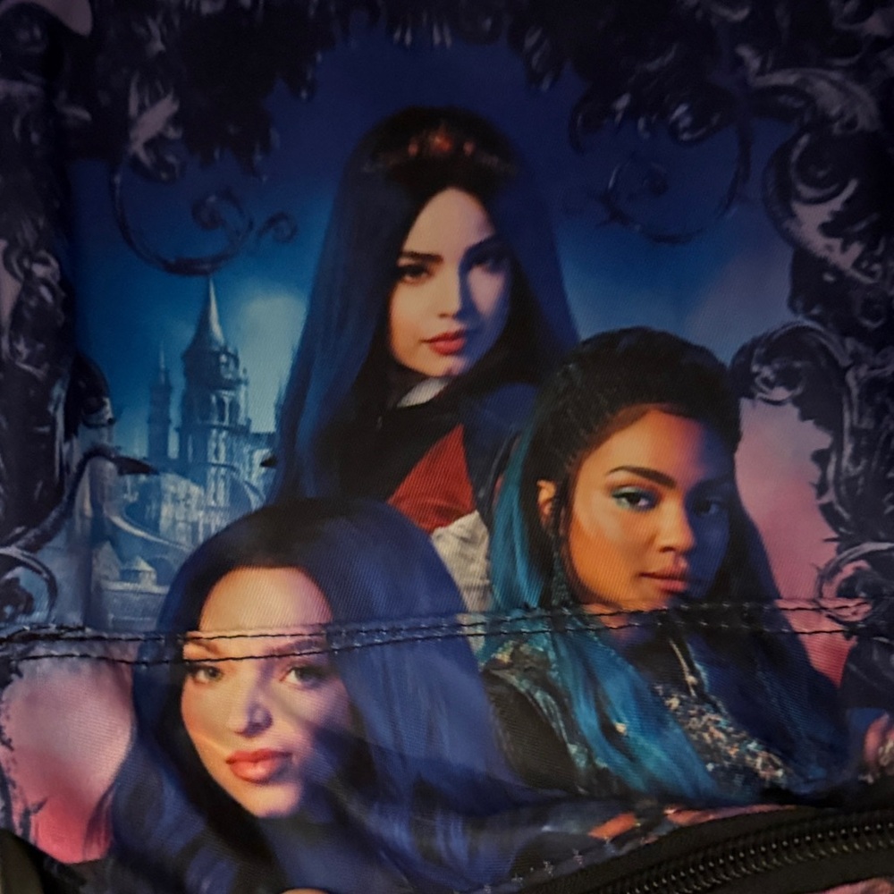 Disney Descendants Vibrant Purple and Blue Backpack - Picture 2 of 3